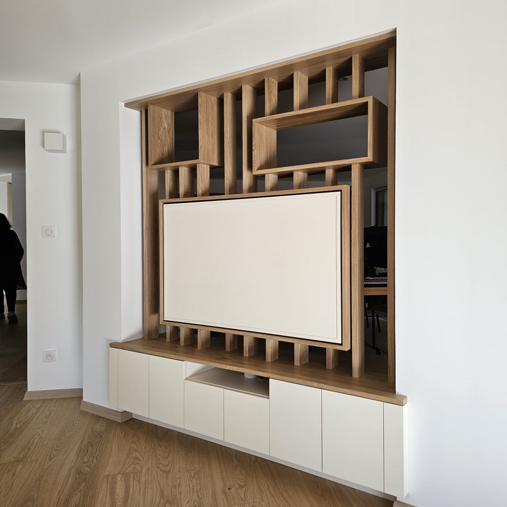 meuble TV sur pivot